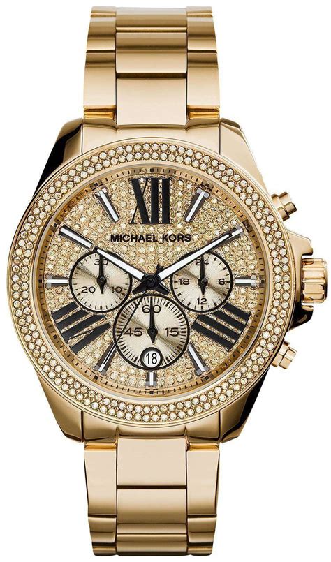 Michael Kors Wren Crystal Pave Dial Chronograph Ladies Watch 